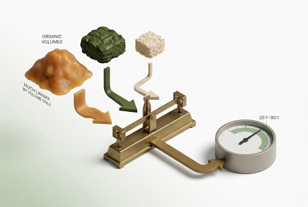 Compost C:N Ratio Calculator