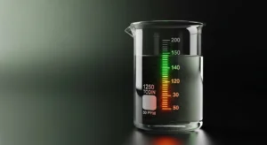 3D diagram showing the 50 PPM danger zone and target range for a Cal-Mag Dosage Calculator.