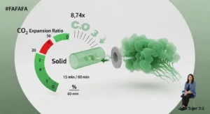 Technical 3D diagram showing CO2 expansion and duty cycle logic for a duration calculator.