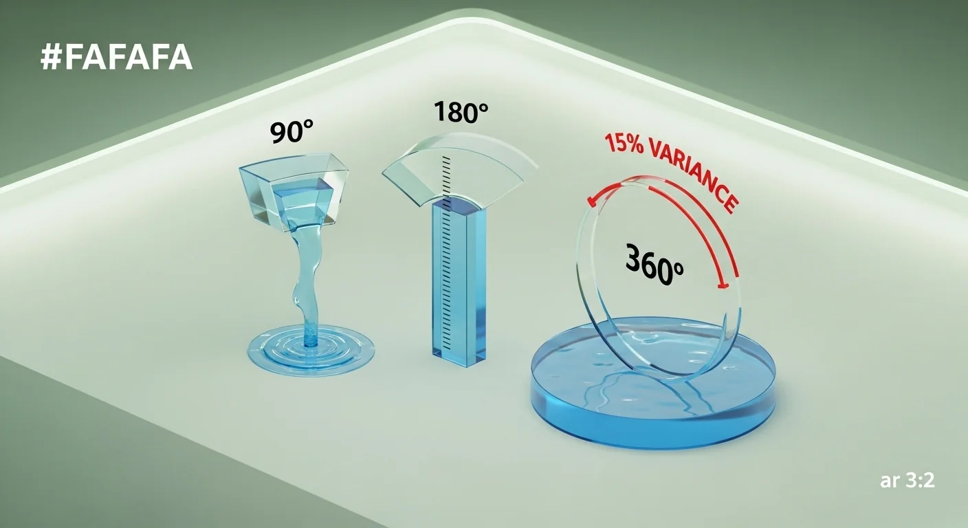 3D diagram showing arc variance logic for a Matched Precipitation Rate Calculator.