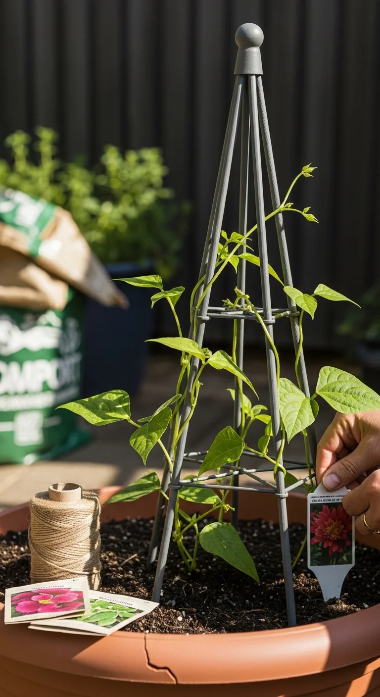 Beans on Trellis: Decision Grid to Match Your Space, Wind Exposure, and Budget to the Right Support System - Visual Guide Part 8