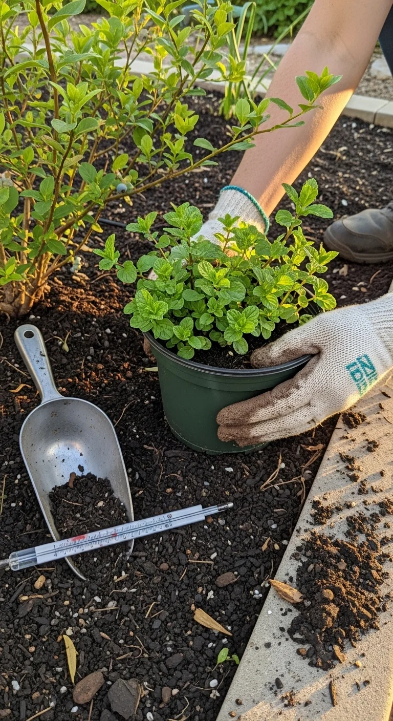 blueberries-companion-plants-mint-contained.jpg