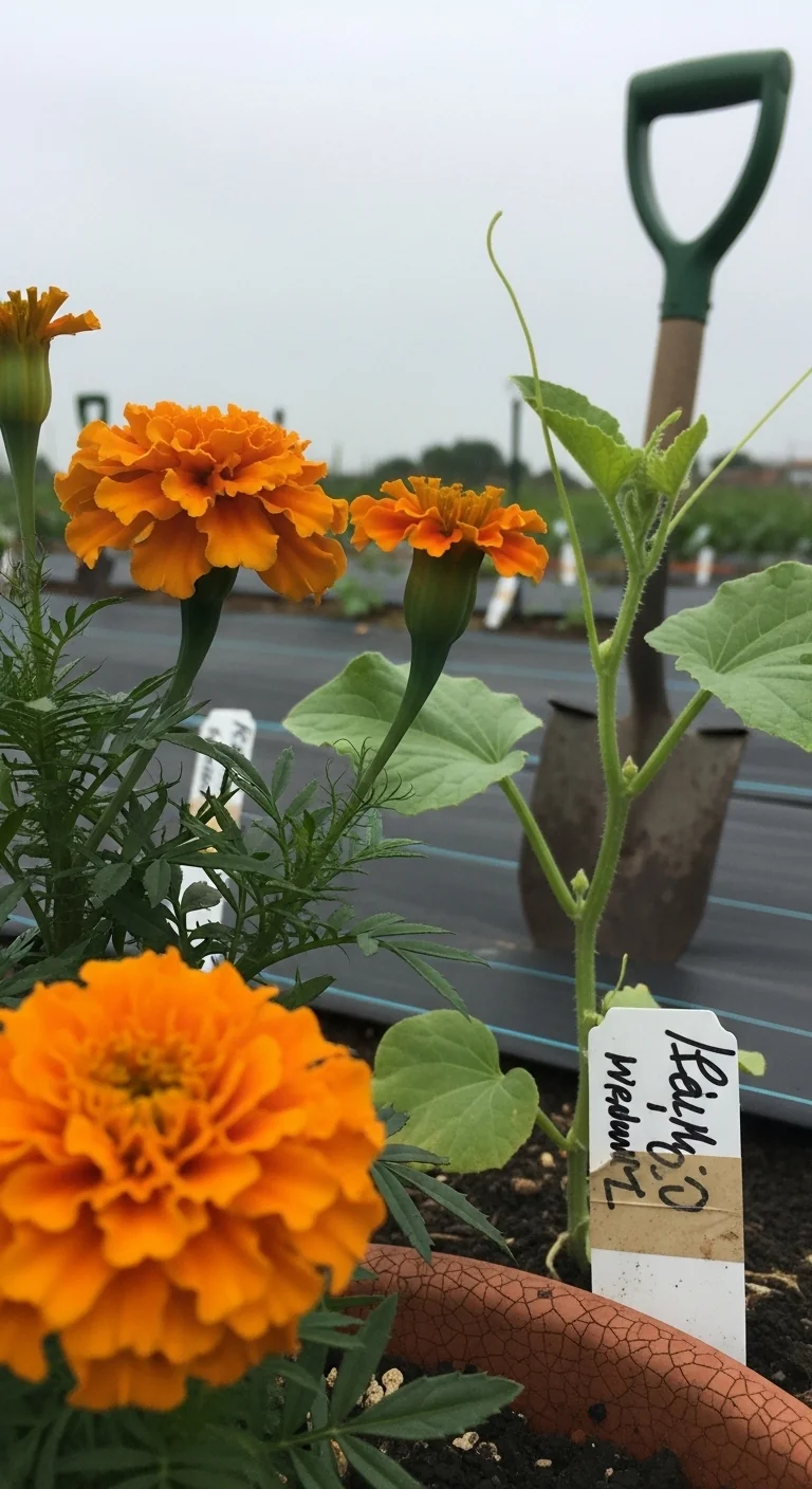 cantaloupe-companion-plants-marigolds.jpg