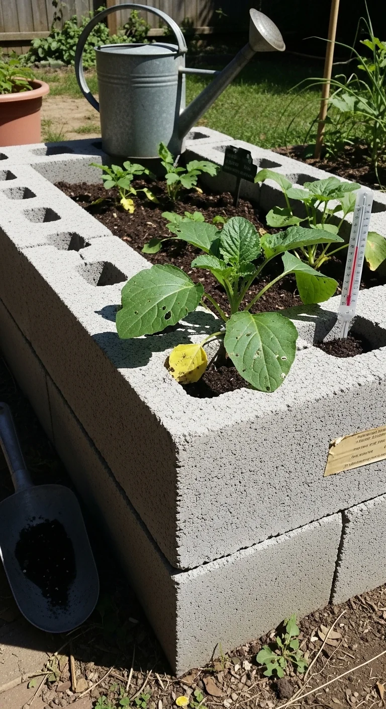 Cinder Block Raised Beds: Modular Thermal Mass Configurations for Consistent Edible Crop Results - Visual Guide Part 4