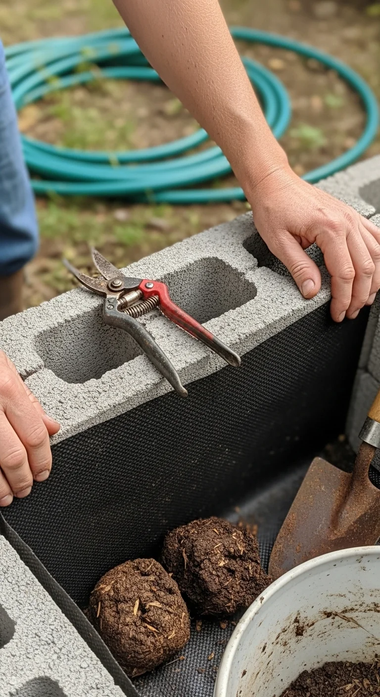 Cinder Block Raised Beds: Modular Thermal Mass Configurations for Consistent Edible Crop Results - Visual Guide Part 6