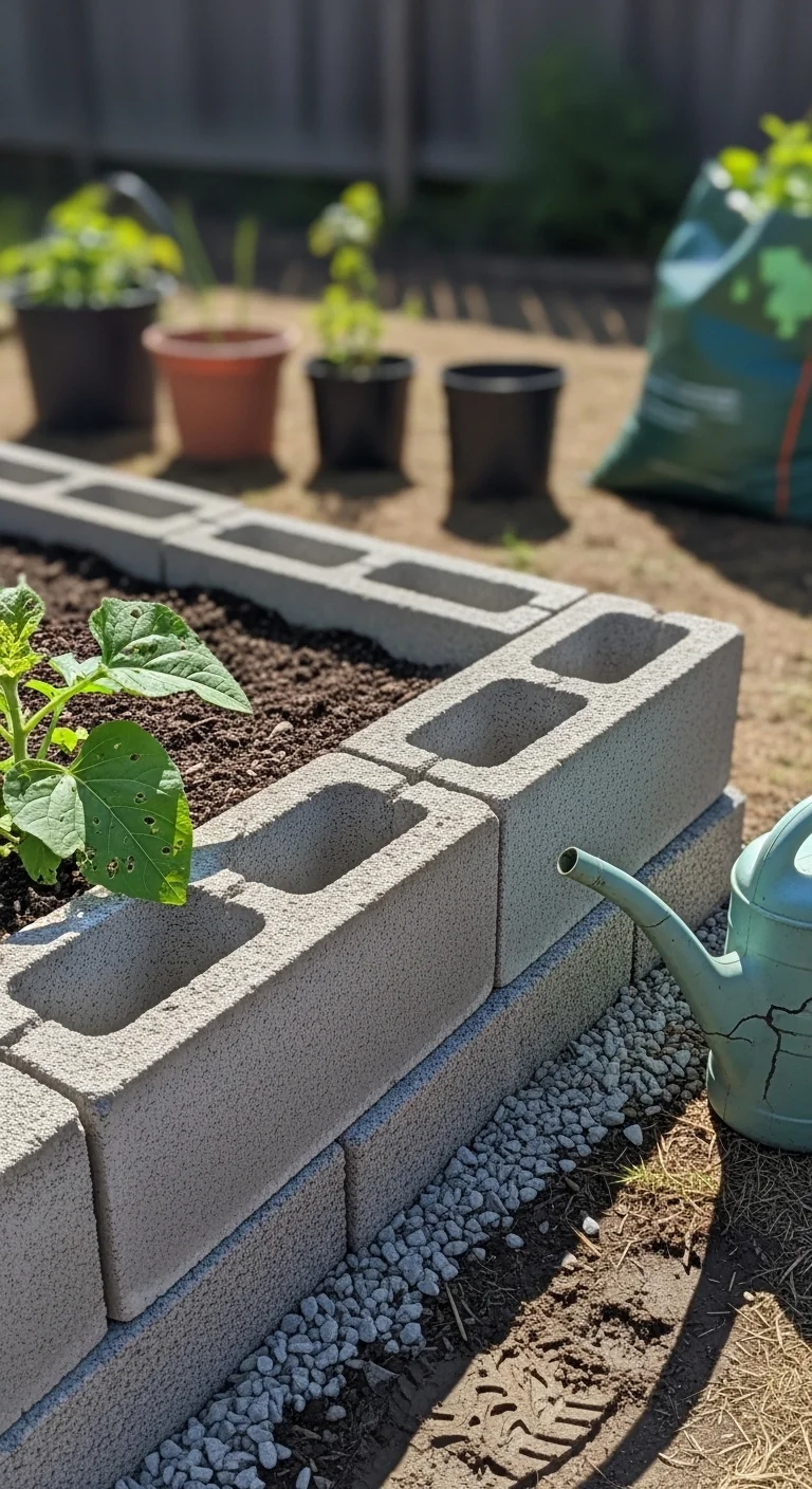 Cinder Block Raised Beds: Modular Thermal Mass Configurations for Consistent Edible Crop Results - Visual Guide Part 8
