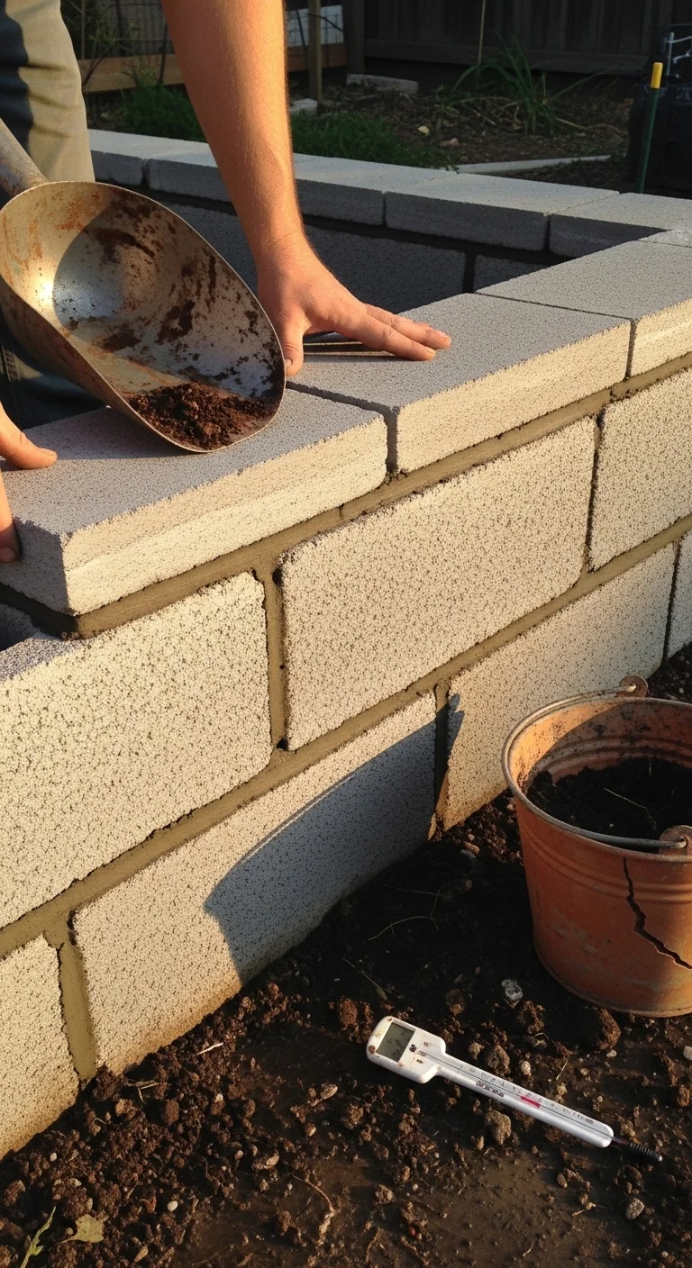 Cinder Block Raised Beds: Modular Thermal Mass Configurations for Consistent Edible Crop Results - Visual Guide Part 9