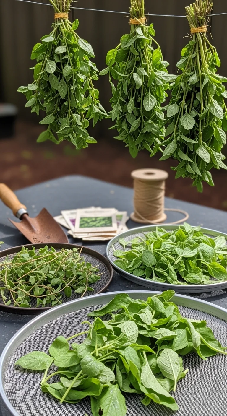Drying Herbs at Home: This Decision Grid Matches Your Home Conditions to the Right Method - Visual Guide Part 1