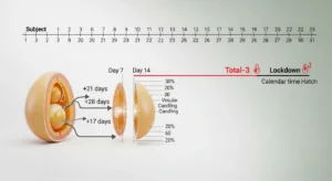 Egg incubation calculator logic showing hatch date lockdown and candling day calculations