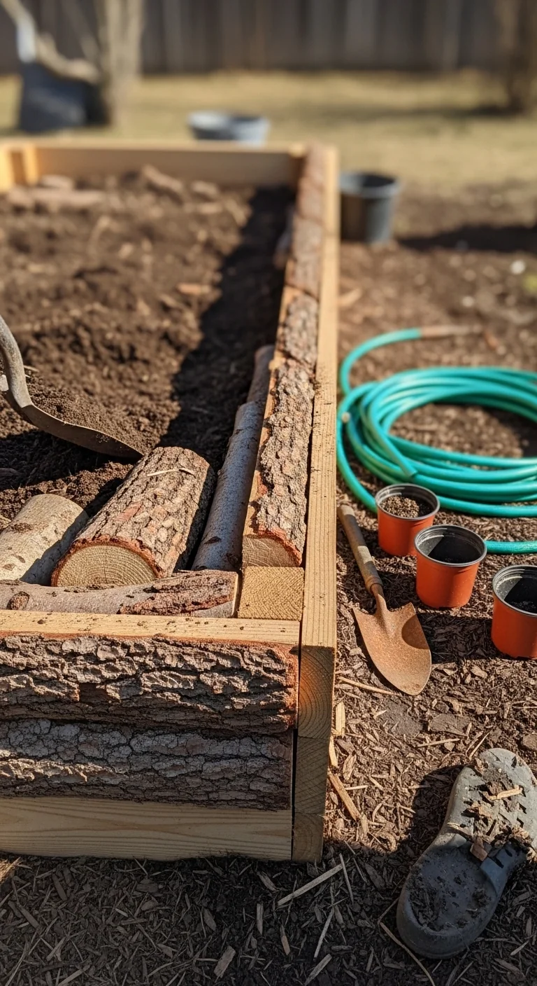 Hugelkultur Raised Bed: 9 Framed Layering Strategies for Reliable Moisture Regulation in Edible Gardens - Visual Guide Part 1