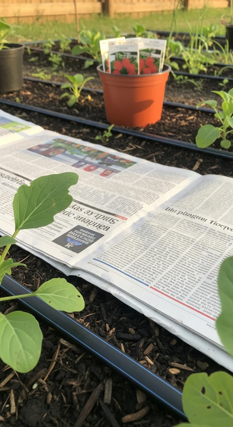 mulching-vegetable-garden-newspaper-barrier.jpg