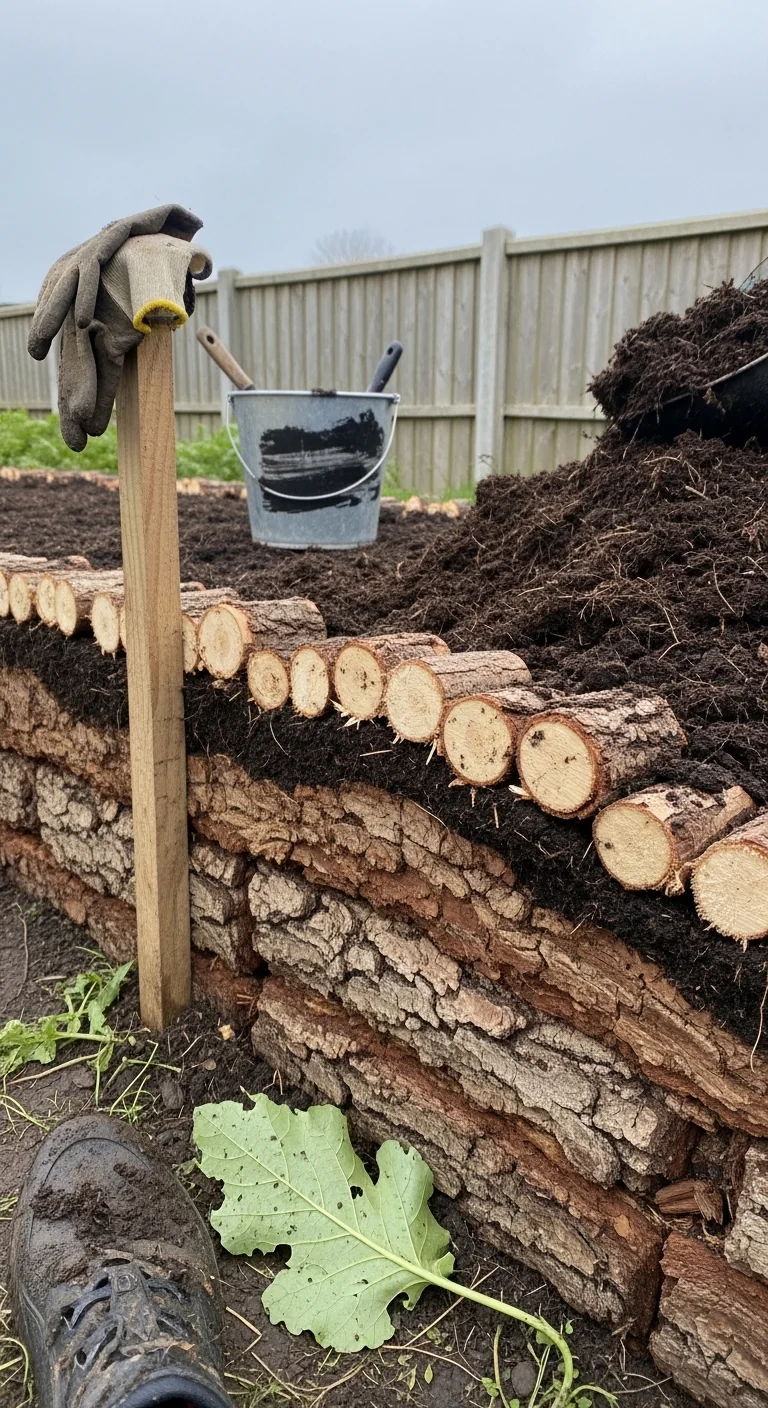 raised-bed-against-fence-hugelkultur-raised-bed-against-fence.jpg