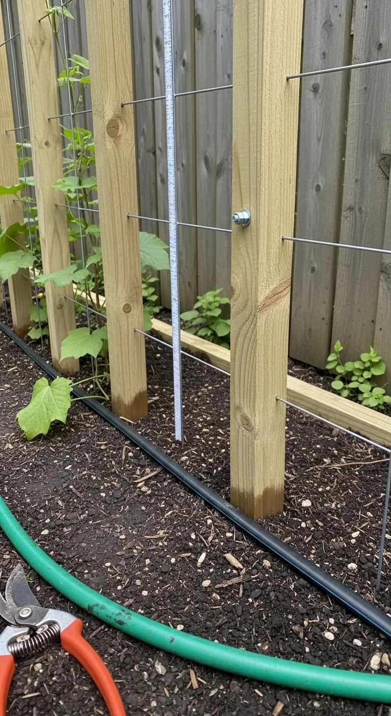 raised-bed-against-fence-diy-trellis-raised-bed-against-fence.jpg