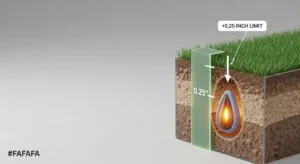 3D diagram showing the 0.25-inch endosperm depth limit for a Slit Seeder Calculator.
