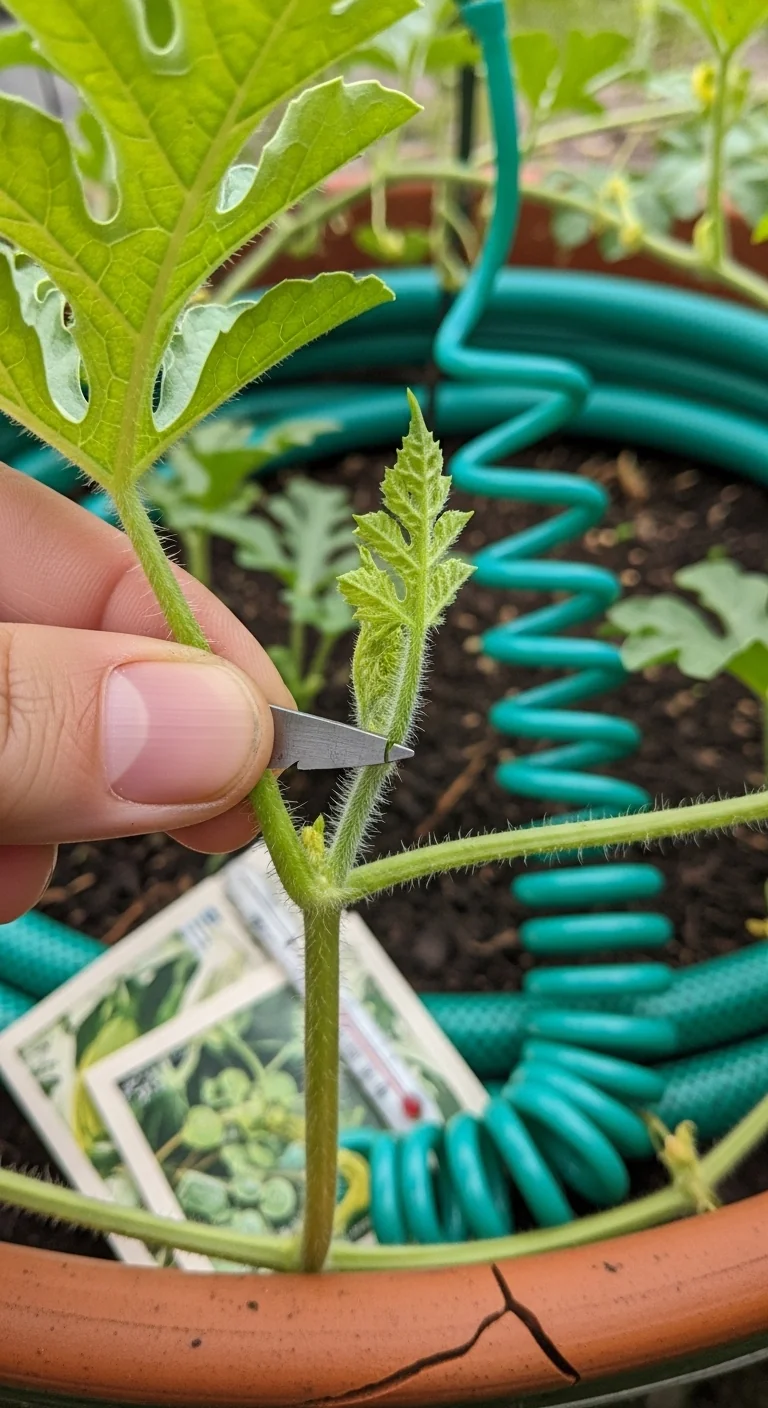 watermelon-pruning-growing-tip-pinching.jpg