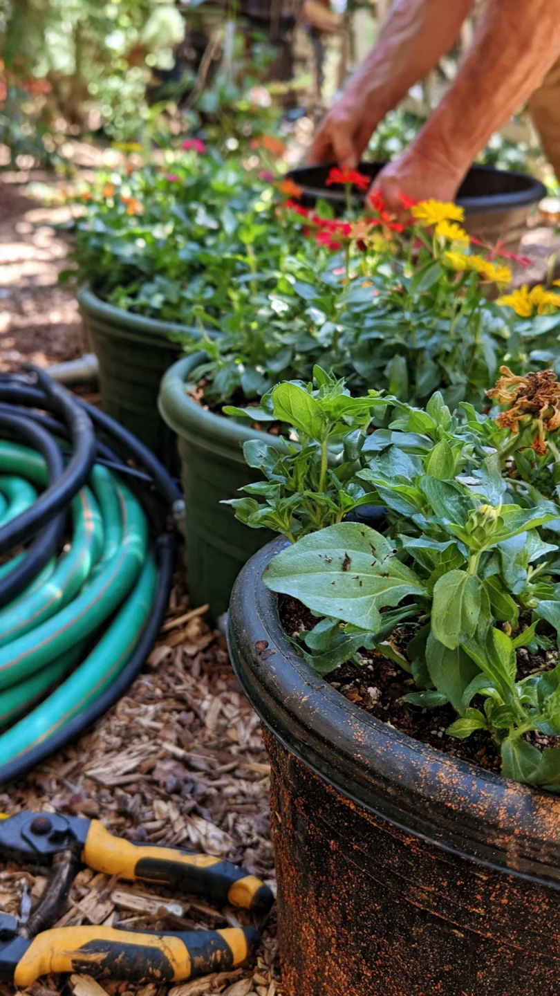 backyard-makeover-ideas-container-plant-clusters