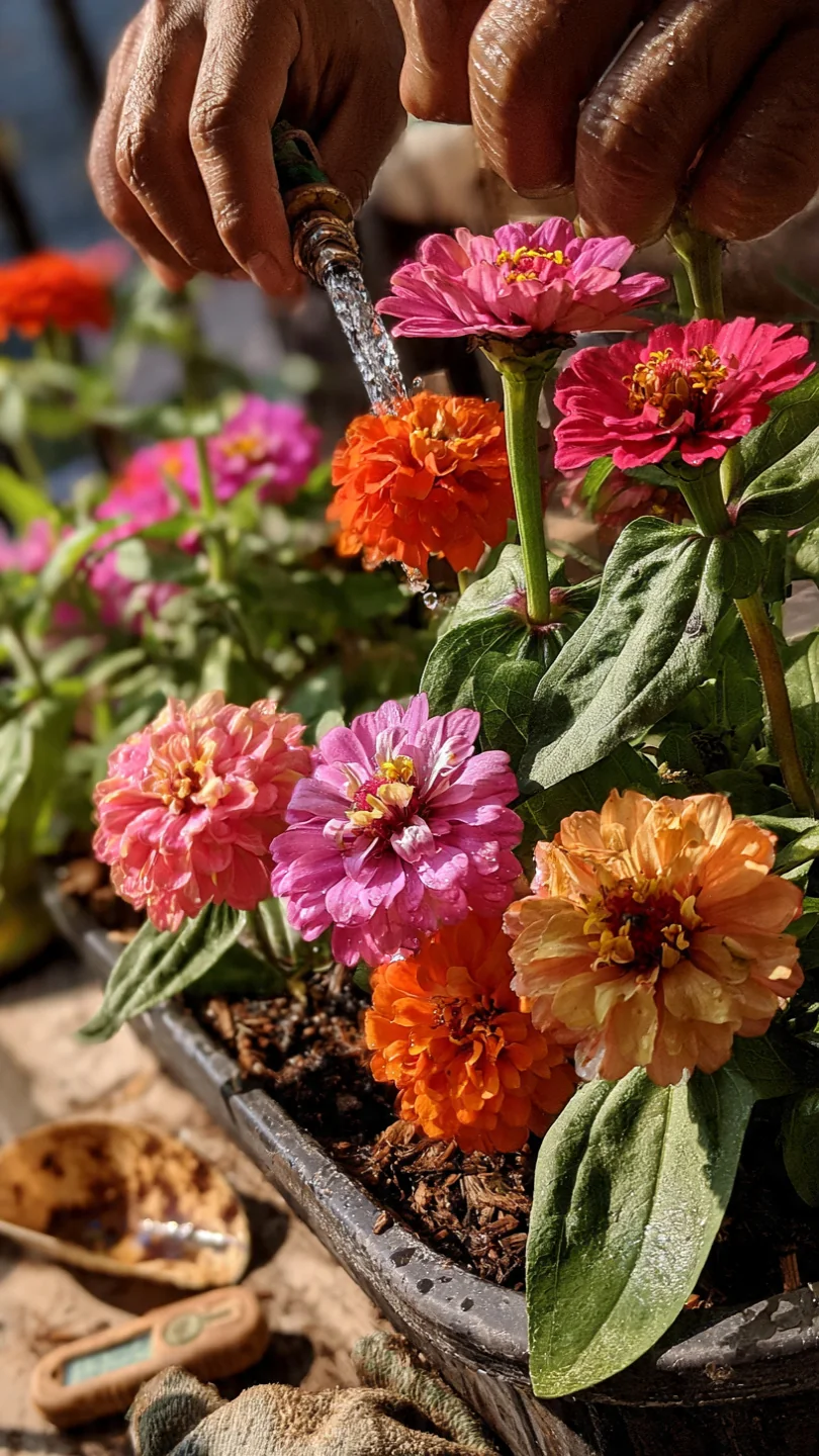 balcony-flowers-zinnias