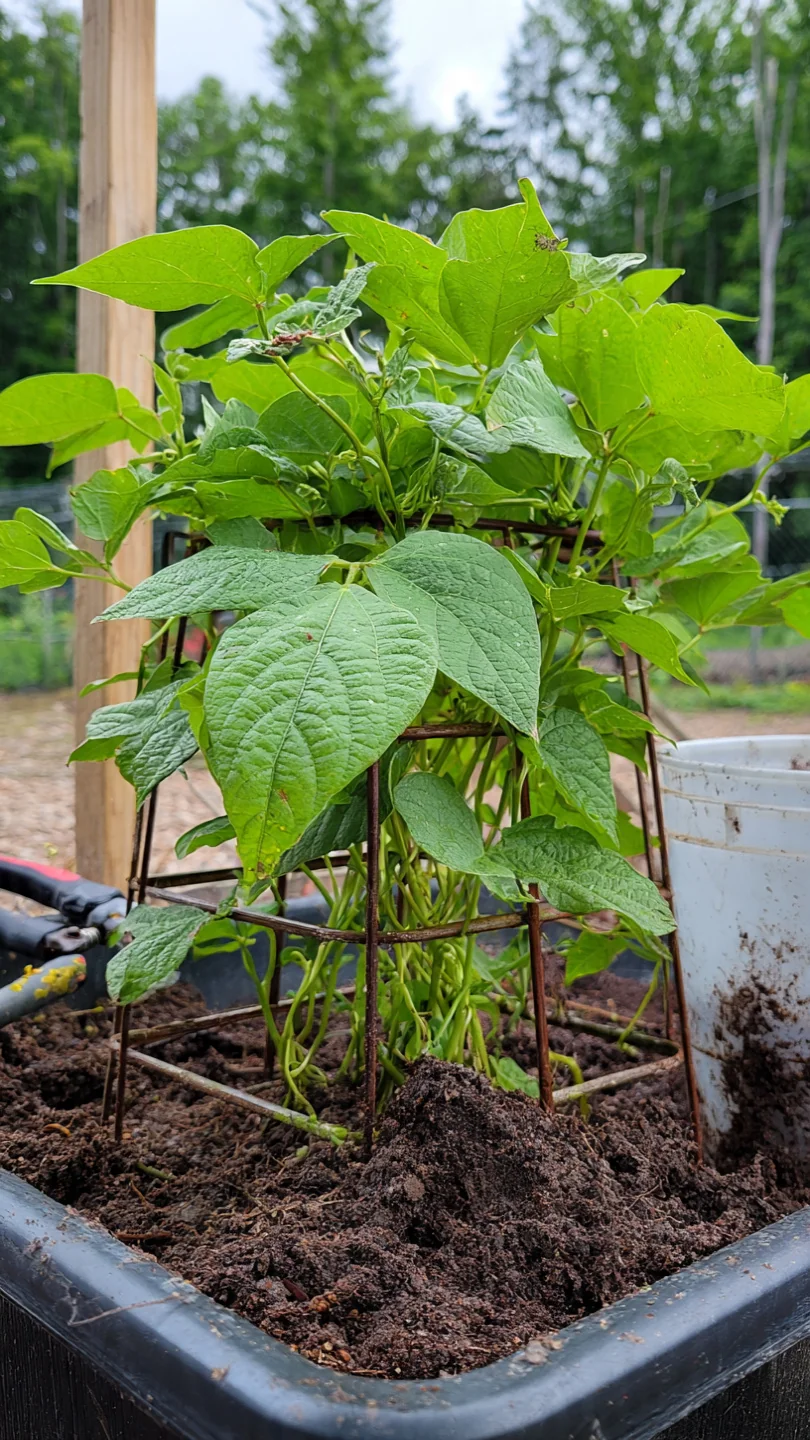 beans-in-containers-pole-beans-with-built-in-trellis