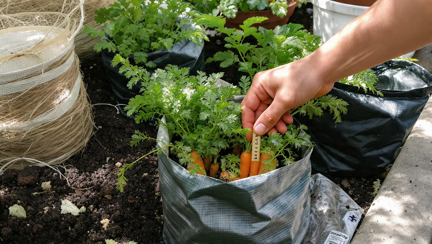 Carrots in Containers: Match Pot Depth to Variety for Space-Efficient Urban Harvests - Visual Guide Part 3