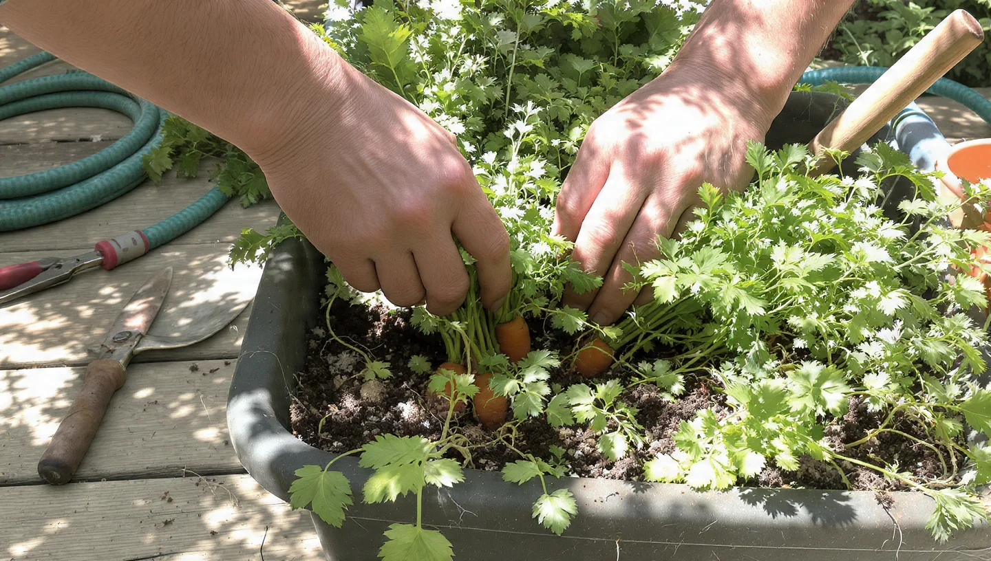 Carrots in Containers: Match Pot Depth to Variety for Space-Efficient Urban Harvests - Visual Guide Part 6