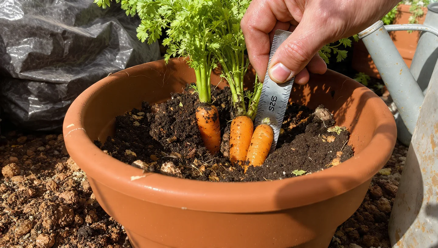 Carrots in Containers: Match Pot Depth to Variety for Space-Efficient Urban Harvests - Visual Guide Part 8
