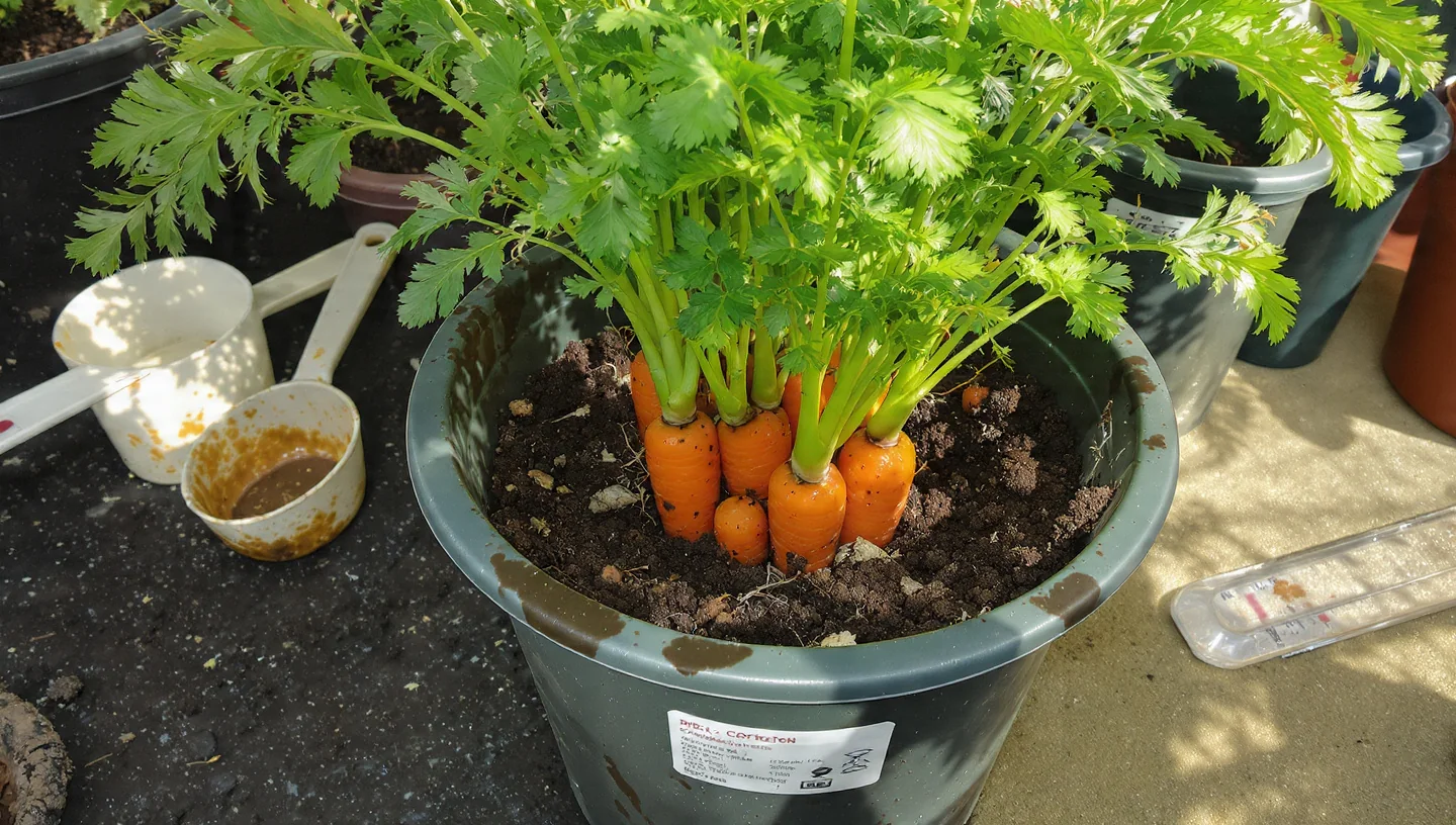 Carrots in Containers: Match Pot Depth to Variety for Space-Efficient Urban Harvests - Visual Guide Part 9