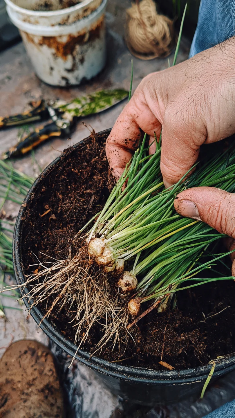 chives-in-pots-dividing-established-chives-into-fresh-containers-every-three-years