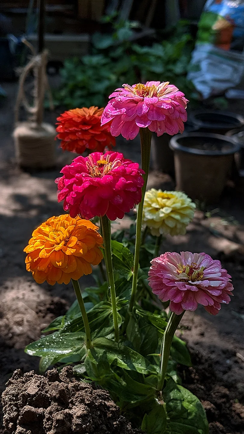 clay-soil-flowers-zinnias
