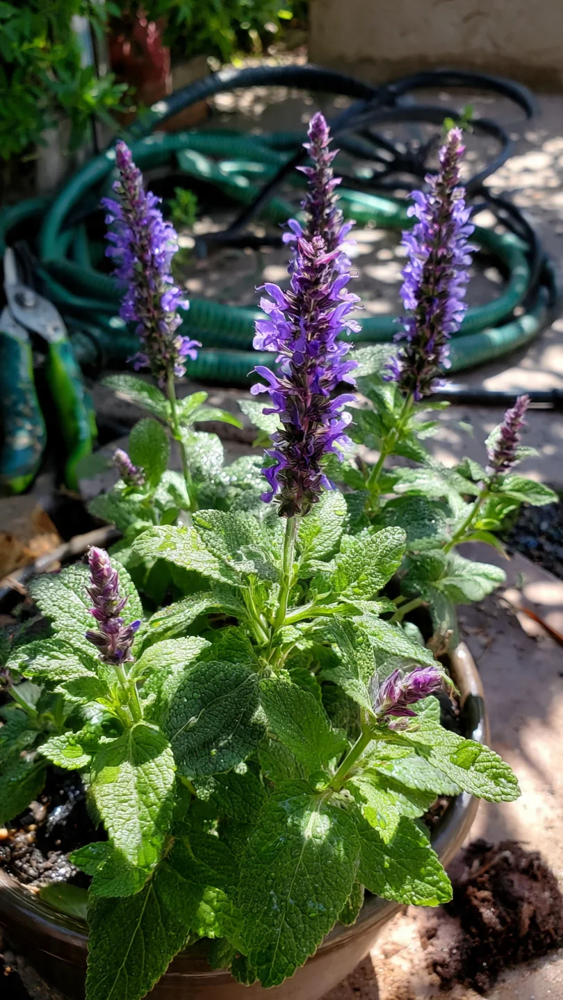 container-flowers-salvia