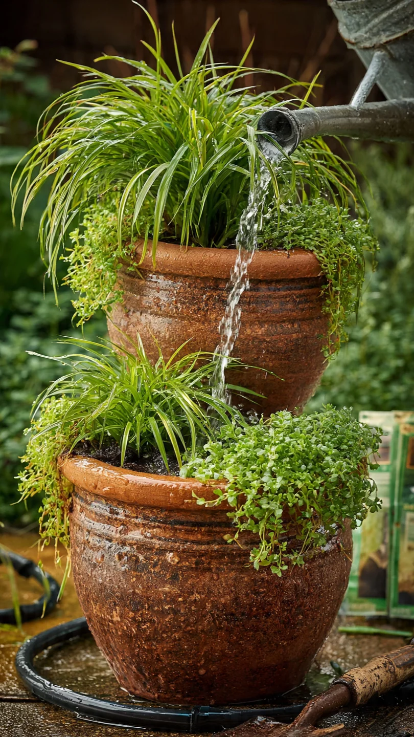 container-garden-ideas-tiered-pot-cascade