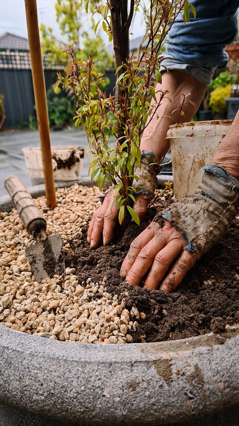container-garden-ideas-gravel-topped-urn-display