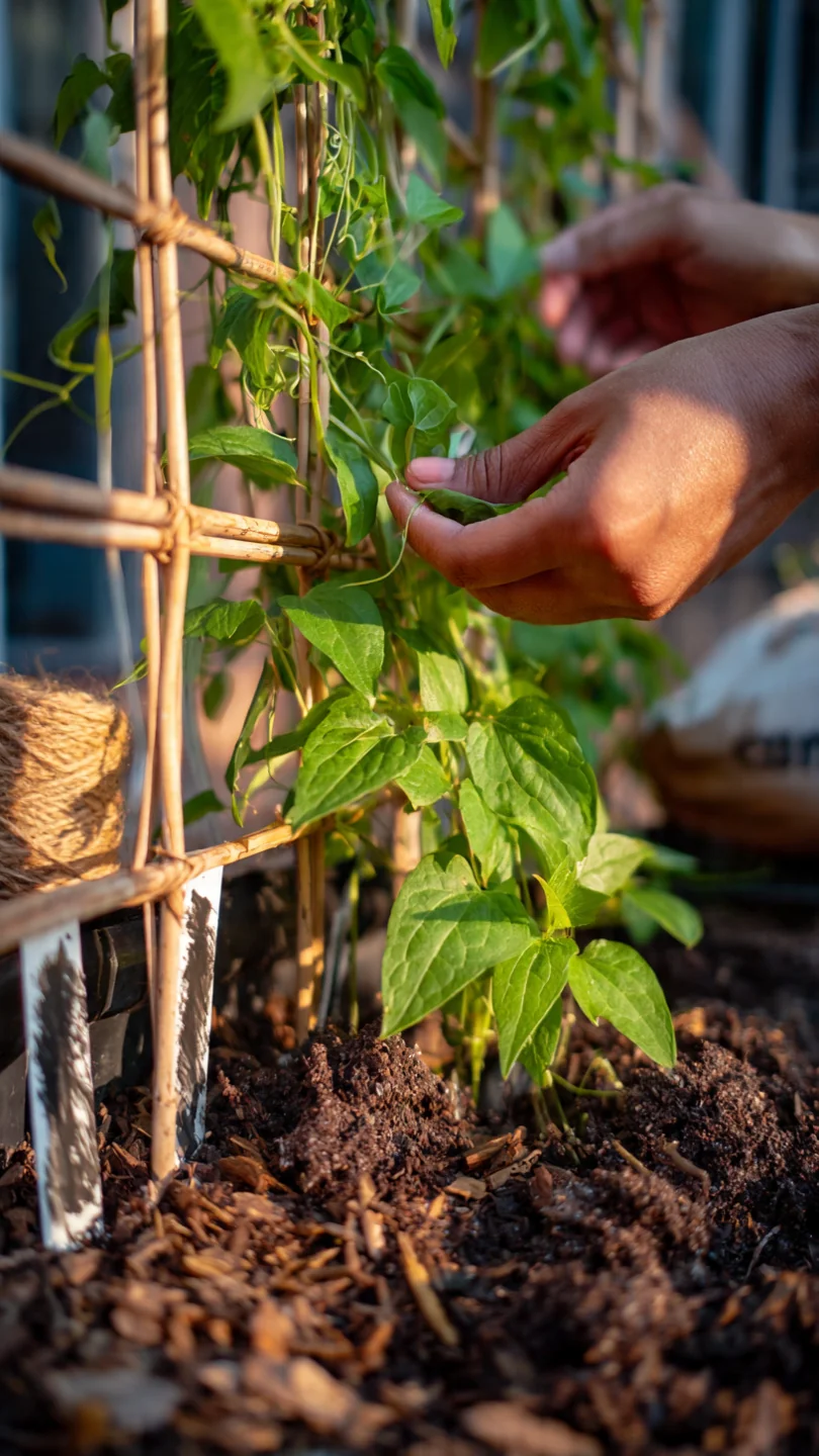 container-garden-ideas-vertical-trellis-screen-container